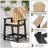 5-Piece Outdoor HDPE Bar Set, Patio Adirondack Chairs With 31.5" Round Table-122720759