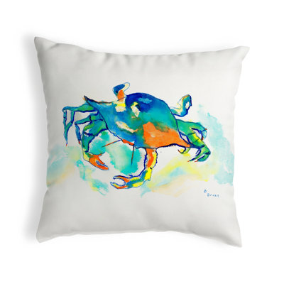 Crab Crab Indoor/Outdoor Throw Pillow