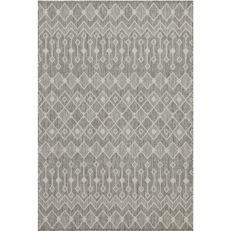 Modern Sunshine Area Rug - 5Ft 3In X 7Ft Silver. For Indoor & Outdoor. Stain . Polypropylene. Pet . Easy To Clean. Turkish Made Silver Indoor/Outdoor 3In. . Polypropylene . In Turkey. Clean