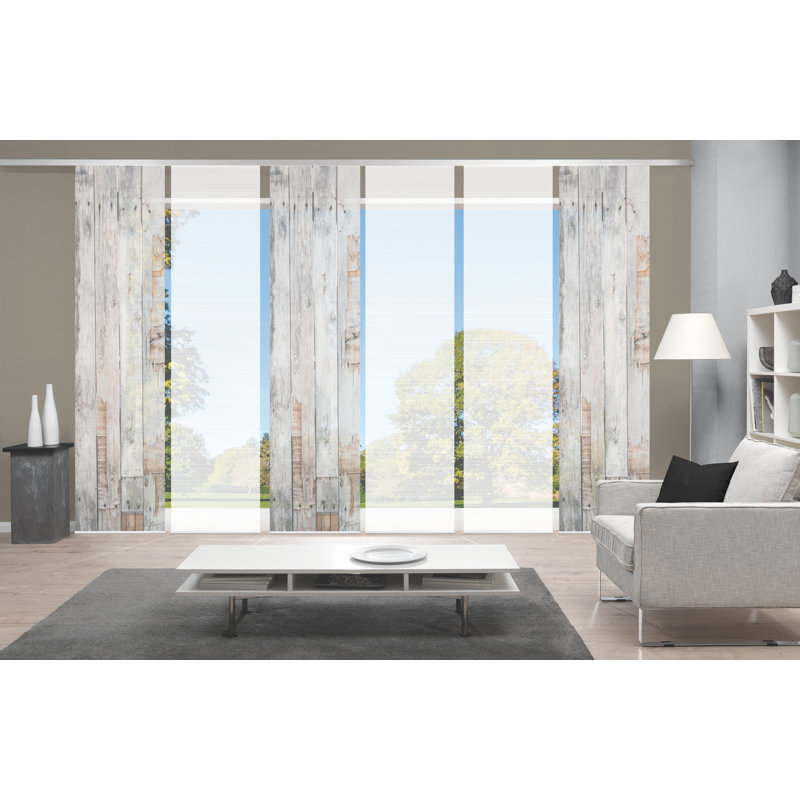 Semi Sheer Sliding Panel, Natural colors