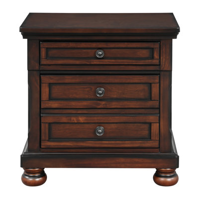 Bedroom Nightstand, Wood Bed Side Table With Drawer, Contemporary Nightstand For Home