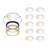 White LED Flush Mount Ceiling Light - Slim, Edge Lit - 5 CCT Adjustable Color Temperature - Dimmable 600 Lumens