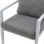 Méridienne en aluminium avec détails élégants en corde et coussins confortables-1194427906