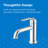 Kinzie Single Handle Single Hole Bathroom Faucet with Deckplate and Metal Touch Down Drain Included-118486799