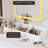Modern LED Vanity Desk with Mirror, 3 Lighting Modes, Charging Station, 3 Drawers, Open Shelves, Compact Makeup Dressing Table Set with Stool