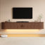 Meuble télé flottant avec lumières RVB, tablette murale 63 po-1450539025-1445406761