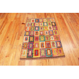 Nazmiyal Collection Contemporary Abstract Colorful Rug 3ft 7in X 5ft 1in