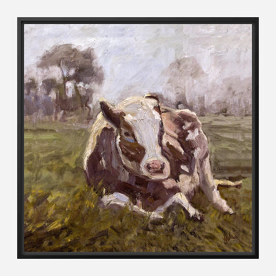 BROWN COW BROWN COW - Unframed Print on Canvas