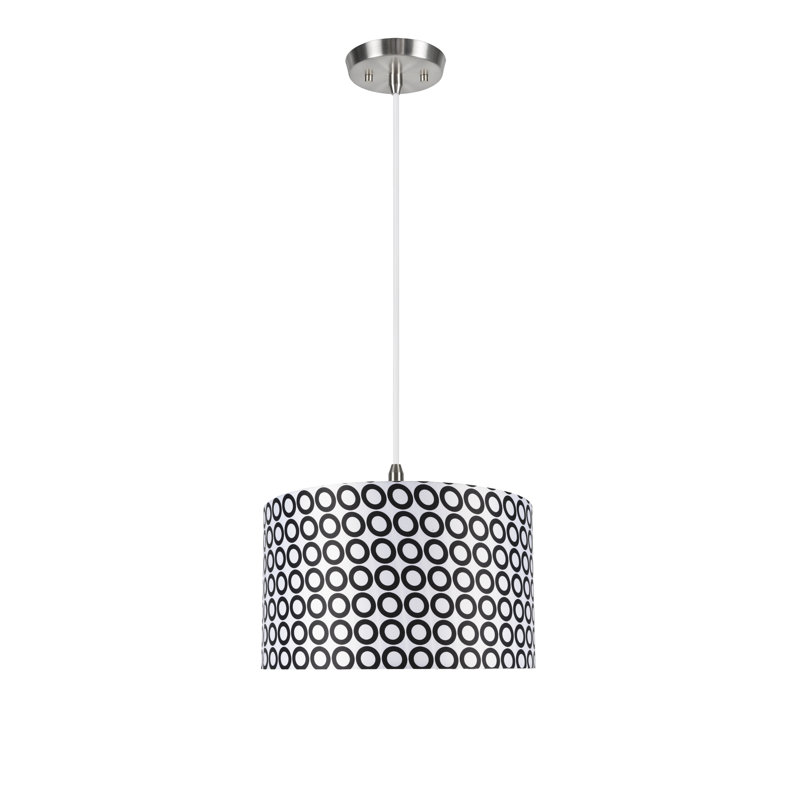 Luminaire suspendu tambour 2 lumières unique Armando