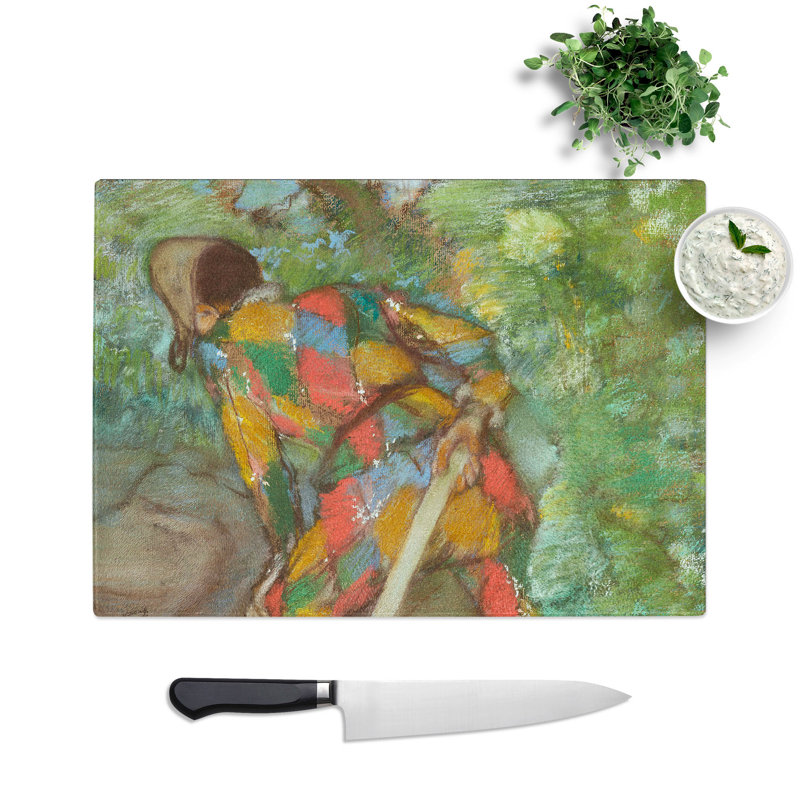 Harlequin by Edgar Degas Chopping Board, 0.4cm H x 28.5cm W x 39cm L
