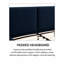 Lit plateforme tapissier moderne avec tête de lit à couture verticale, cadre de lit en tissu, aucun sommier requis-728170085