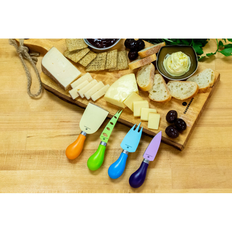 4 Piece Stainless Steel Cheese Serving Set