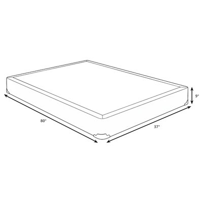 Sommier tapissier gris standard