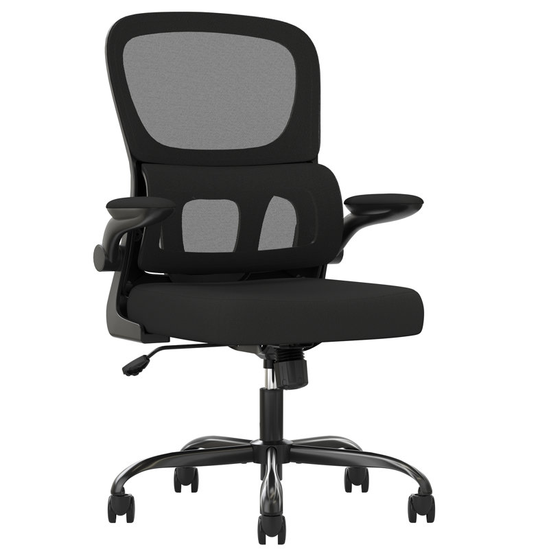 Ergonomic Home Office Mesh Task Chair Computer Chair, Black, Black