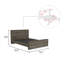 Marinel Single (3') Bed Frame