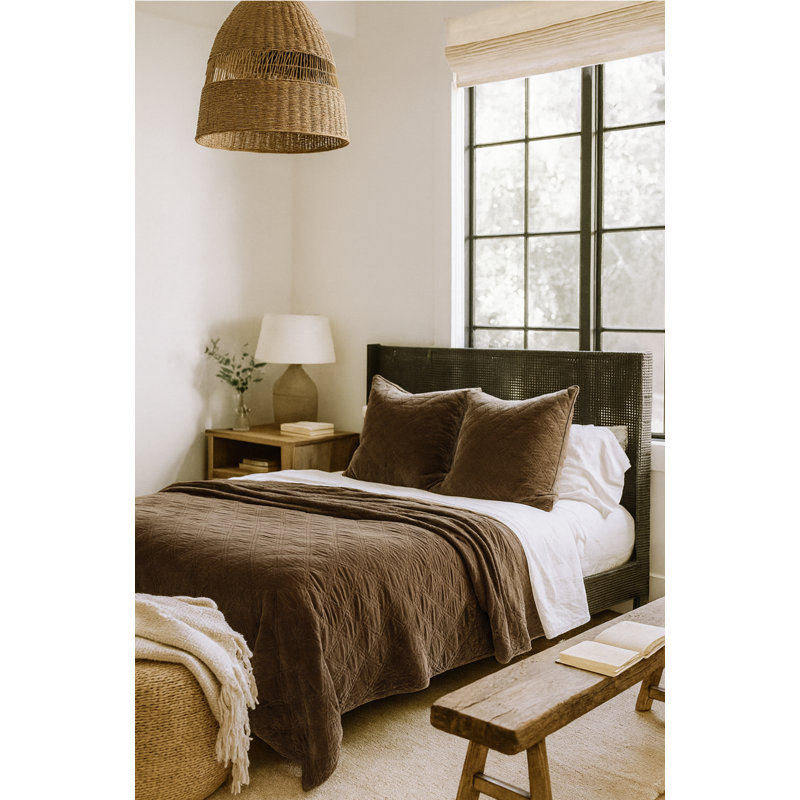 Brussels Coverlet, Queen Coverlet, Walnut