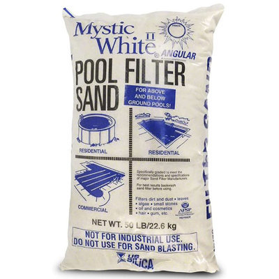 U.S. Silica 50 Pound Mystic White II Swimming Pool Filter Sand, White