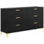Commode rectangulaire à 6 tiroirs Lexie