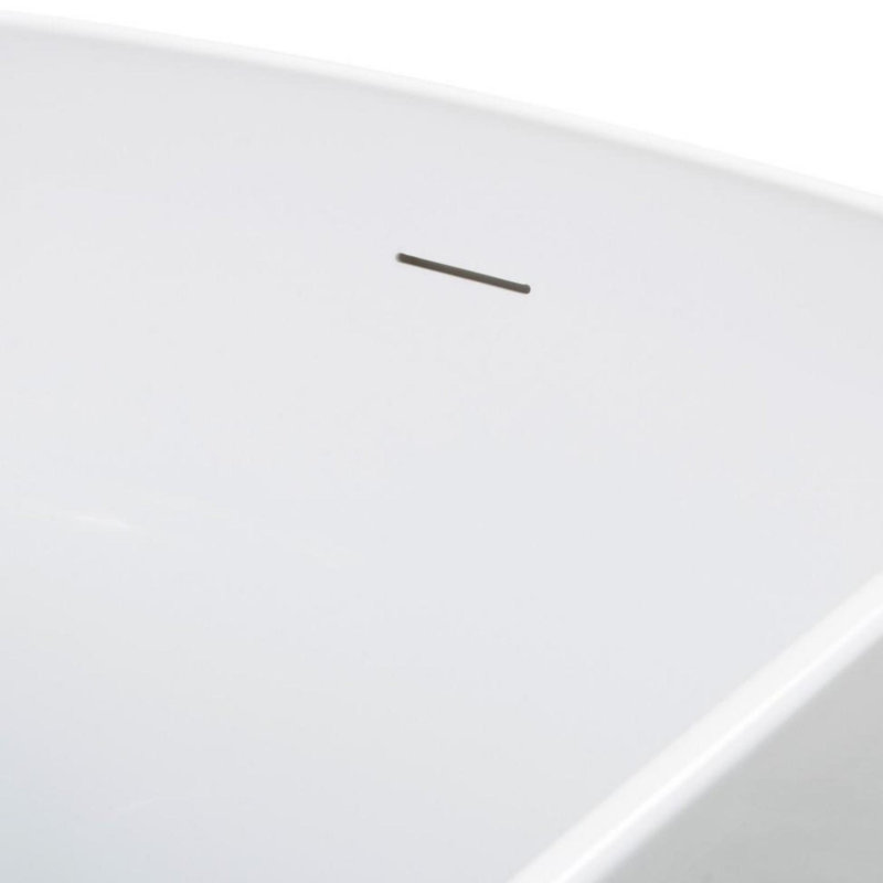 49'' Acrylic Freestanding Soaking Bathtub, White