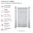 Transolid Lusso 48-in x 36-in x 84/12-in Glue To Wall 6-Piece Transition Shower Wall Kit, Bellanca-116172923-116172925