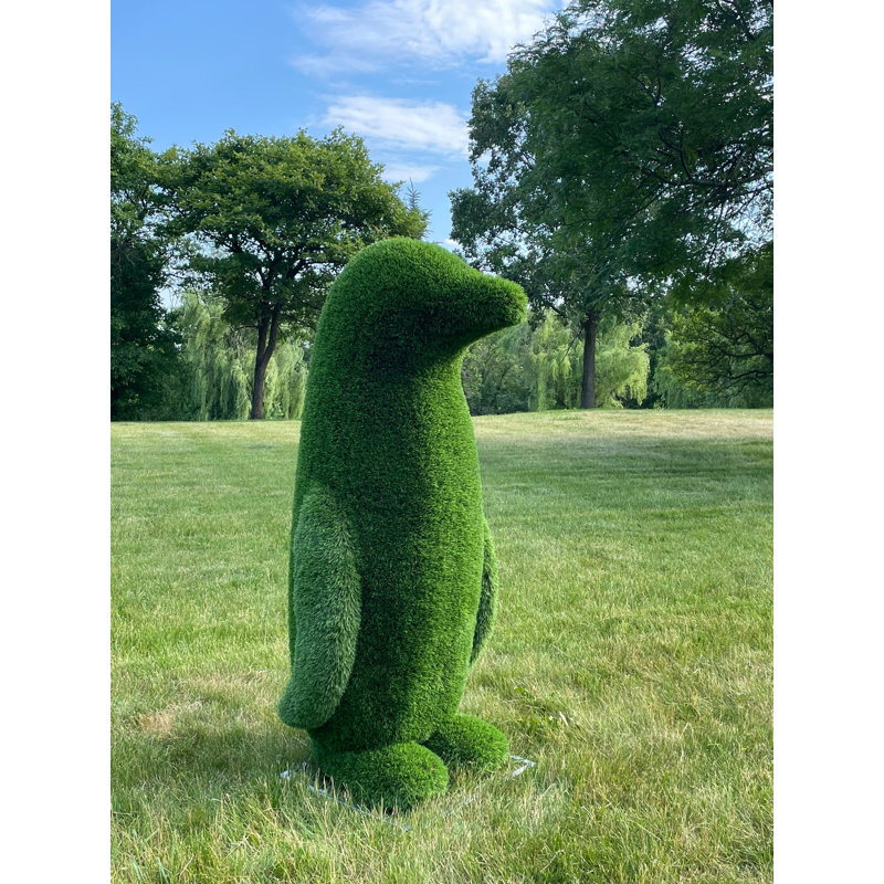 Topiaire de pingouins animaux d'extérieur