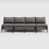 Coussin gris / cadre noir