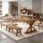 Brown Rectangular Solid Wood desk-53728731