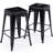 Kohki 24" Counter Stool Metal Bar Stools Counter Height Barstools Backless Indoor/Outdoor Bar Stools Kitchen Counter Stools Chairs-1521817809-1521817808