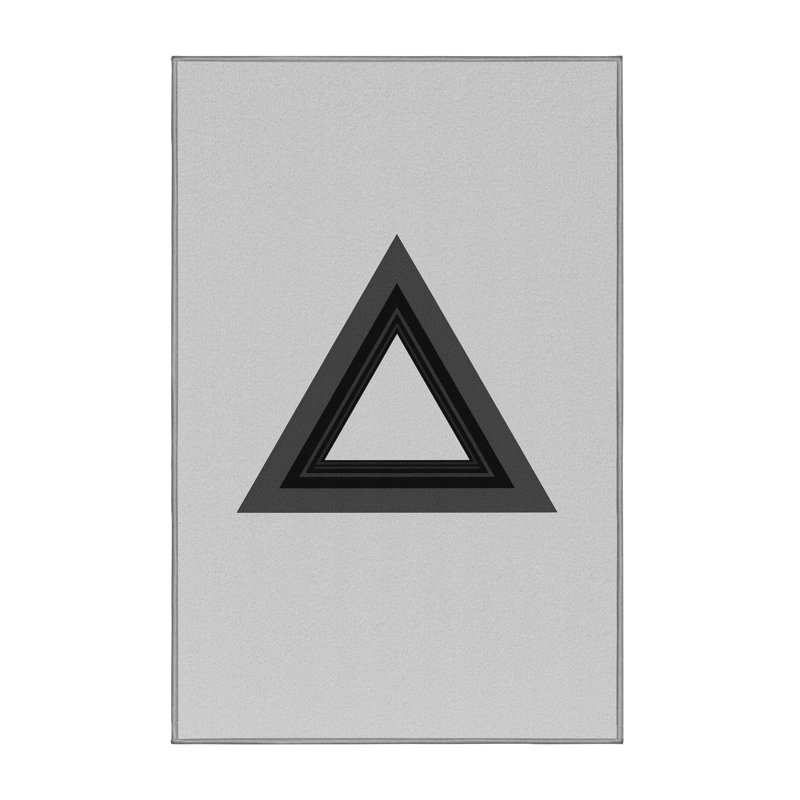 Tapis gris à motifs lavables à la machine - motifs et textures gris, 7 x 10