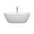Juno 63'' x 32'' Soaking Acrylic Bathtub with Faucet-98288076