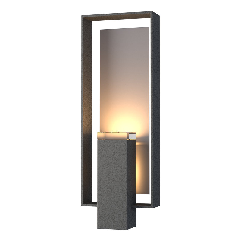 Shadow Box Aluminum Wall Light, Natural Iron, Slate, Yes