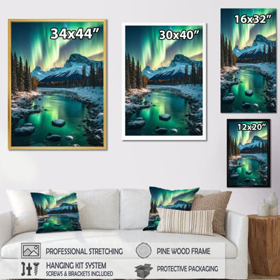 Yukon Northern Lights Beauty V - salon d'art mural canadien
