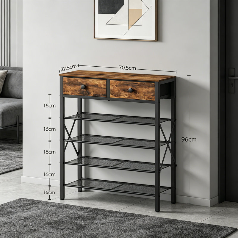 16 Pair Shoe Rack