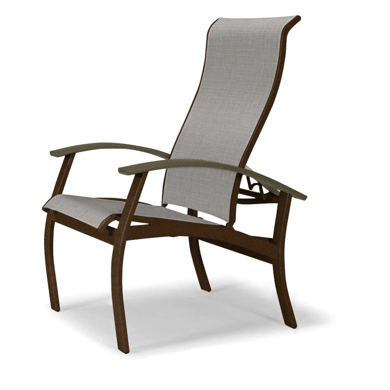 Chaise de patio Askar, Kona texturé, Beachwood, Alliage Sunbrella®