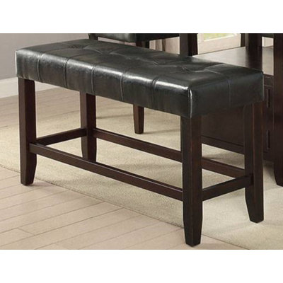 Abramnni Faux Leather Upholstered Bench