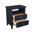 Table de chevet 2 tiroirs Midnight Blue-376583641
