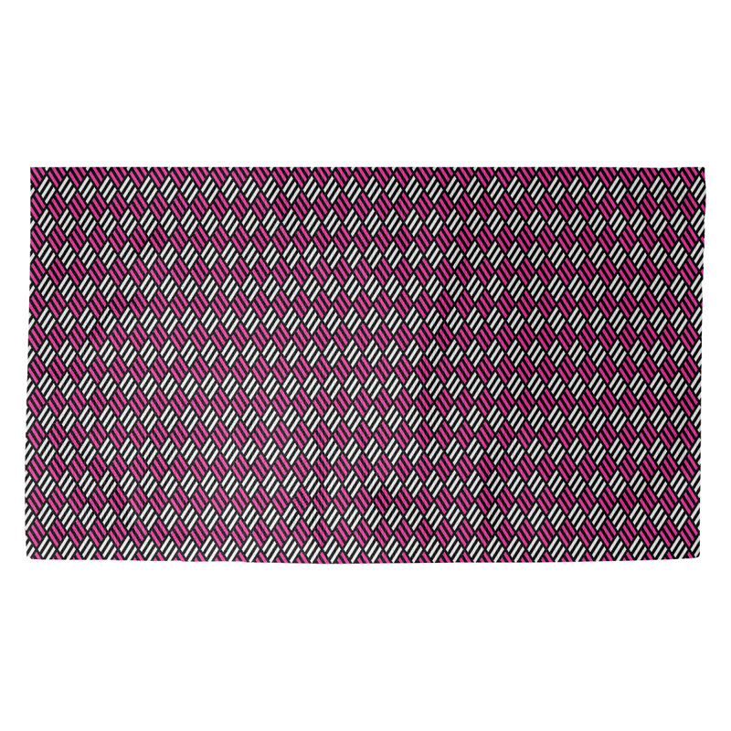 Tapis à rayures losanges, zone mauve Avicia, Rectangle 2 pi 2 po x 3 pi 4 po