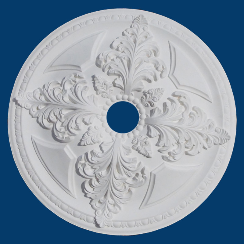 Médaillon de plafond, H 4 po x l 42 po x P 42 po