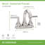 Birch 4 Inch Centerset Two-Handle Bathroom Faucet with Push Pop Drain-101648174