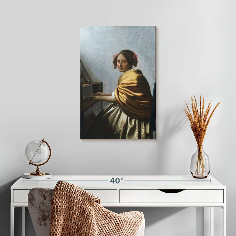 Une jeune femme assise aux Vierges 1670-1672, H 24 po x l 16 po