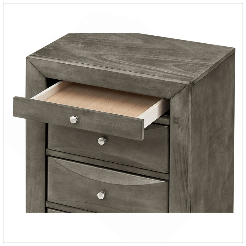 Commode à linge pour tiroir, gris