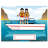 Personalized Boating Couple Wooden Key Chain