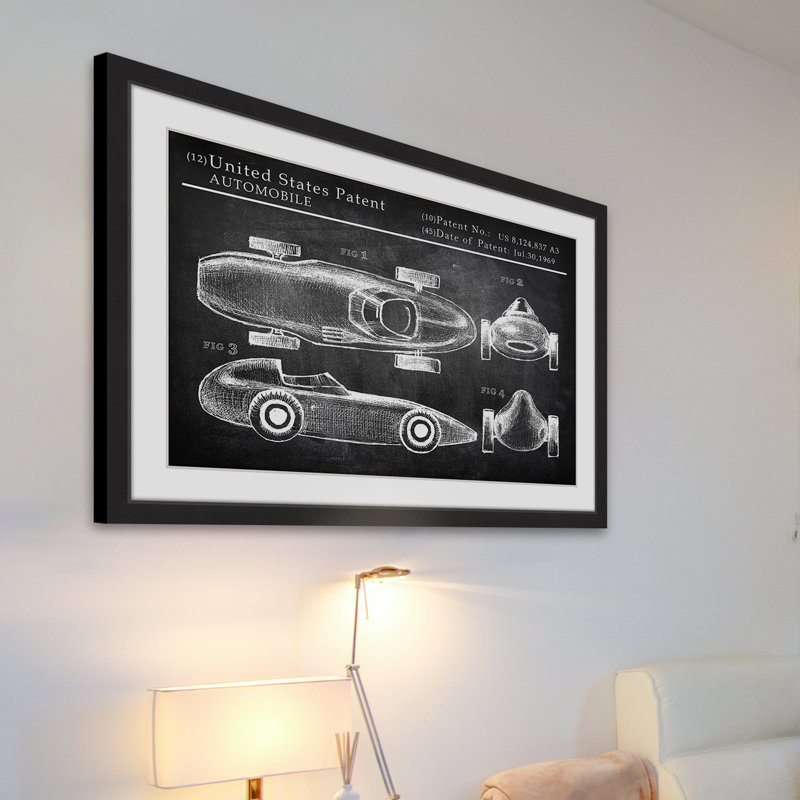 « mercedes-benz racing car 1939 », reproduction d’art encadrée, H 12 po x l 18 po x P 1,5 po