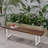 Patio Dining Bench With Iron Legs-1675978020