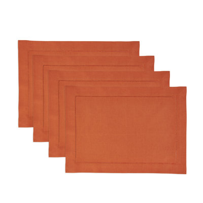 Cotton Linen Hemstitch - 100% Pure Placemats