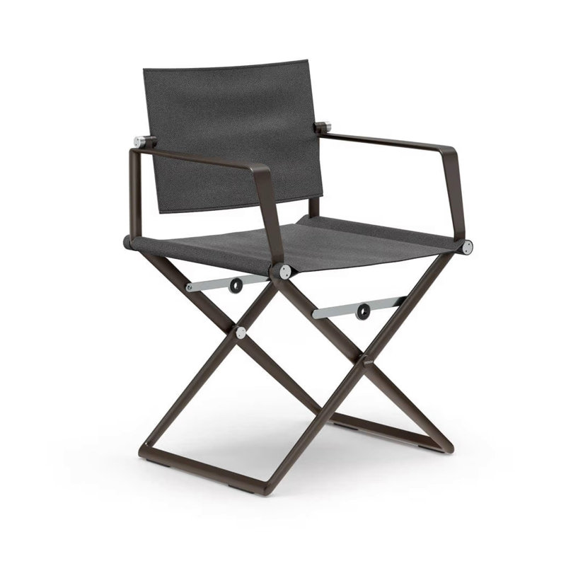 Outdoor Dining Armchair, Sail Shade, Black Pepper