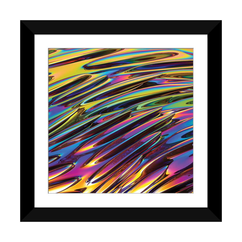 « zigzag » par danny fabrice, reproduction d’impression sur toile tendue, H 16 po x l 16 po x P 1 po, Blanc