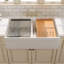 33" L X 20" W White Fireclay Double Bowl Workstation Farmhouse Kitchen Sink with Cutting Board And Dish-Drying Rack-98825111