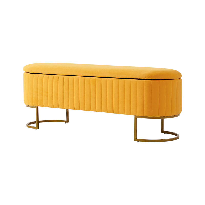 Banc de rangement Ferdinand Paula, Moutarde