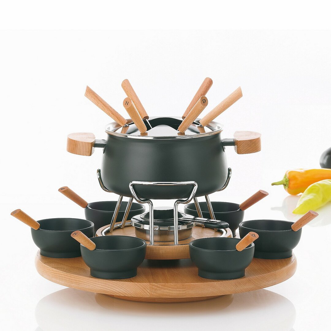 1,2 L Fondue-Set Natura aus Edelstahl